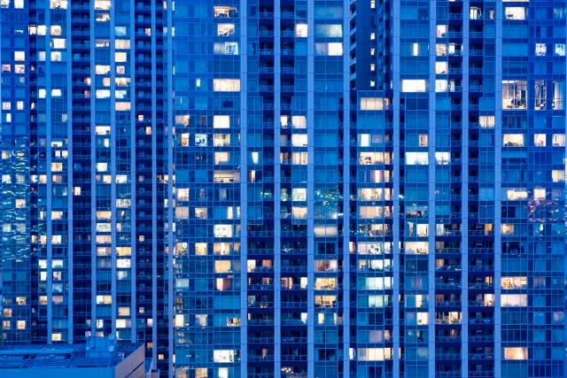 Blue hour and Tokyo's skyscrapers