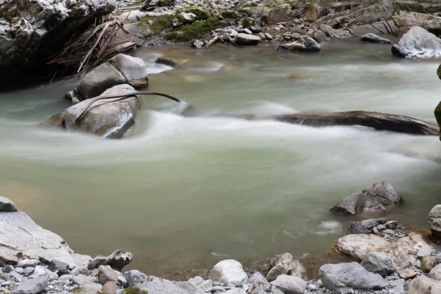 In der Breitachklamm 3,0 s bei f / 22