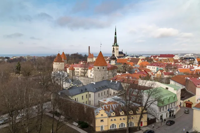 View of the old town of Tallinn