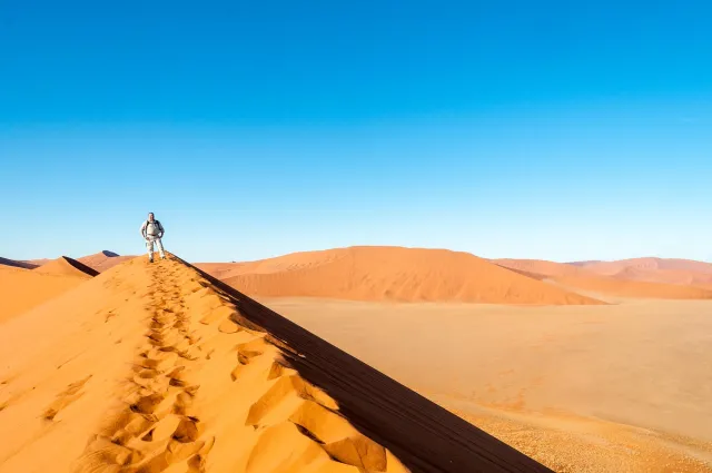 The dune landscape around Dune 45 in the Namib