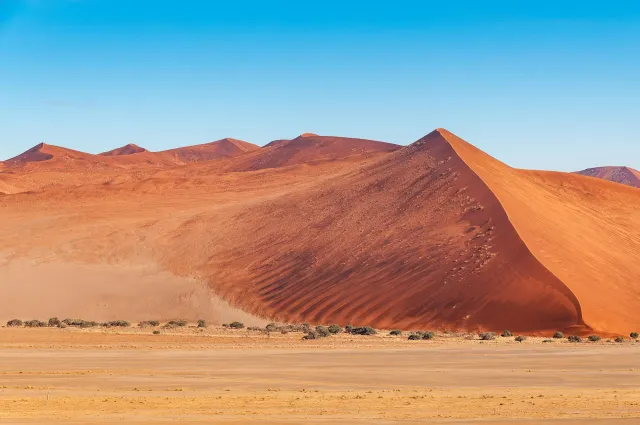 The dune landscape around Dune 45 in the Namib