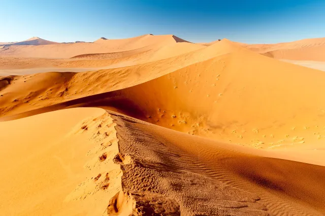 The dune landscape around Dune 45 in the Namib