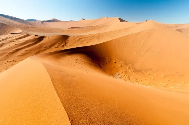 The dune landscape around Dune 45 in the Namib