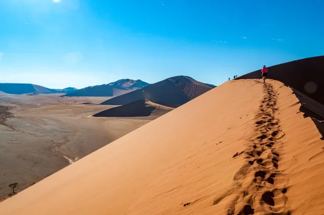 The dune landscape around Dune 45 in the Namib