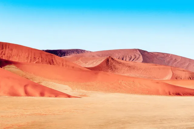 The dune landscape around Dune 45 in the Namib