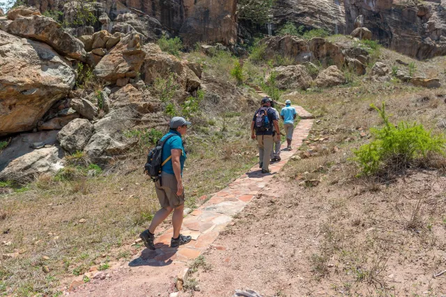 Ascent to Mapungubwe hill