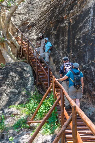 Ascent to Mapungubwe hill