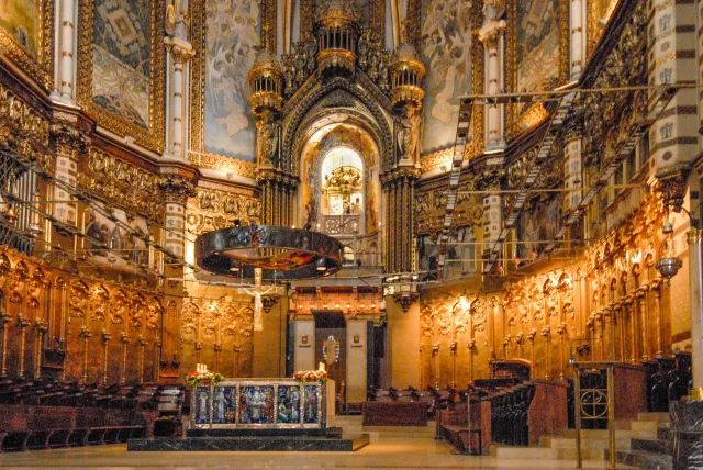 In der Basilika des Benediktinerklosters Santa Maria de Montserrat