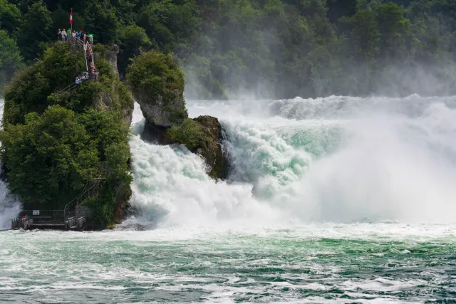 The Rhine Falls near Schaffhausen