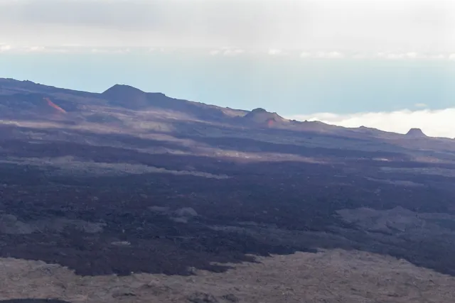 Plain des Sable - the approach to the Piton de la Fournaise