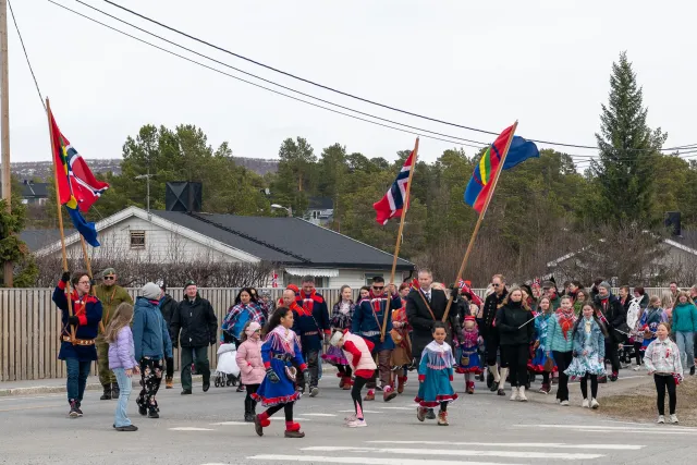 The Sami parade for National Day in Norway