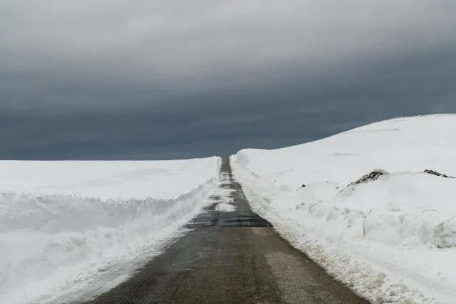 The last kilometers to the North Cape over snow and ice