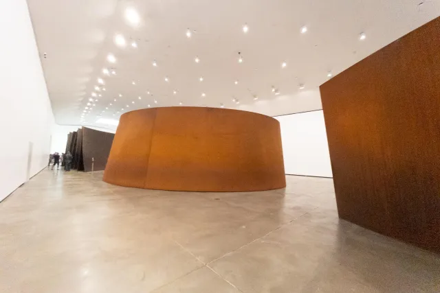 The installations by Richard Serra