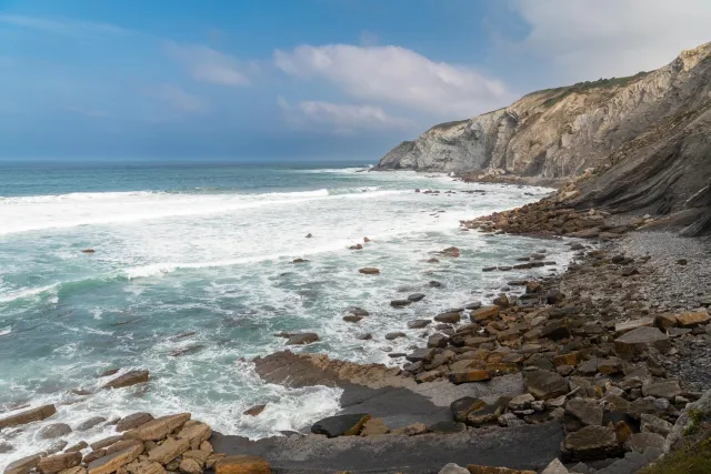 Die Küste bei Barrika an der Biskaya