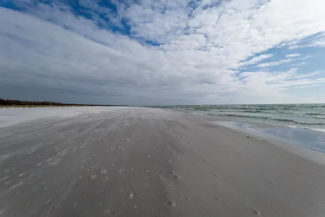 Laufen am Strand zwischen Dueodde und Snogebaek