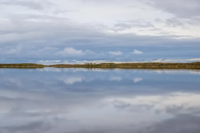 Spiegelung bei Eggum auf den Lofoten