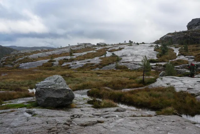 Almost at the height of Preikestolen