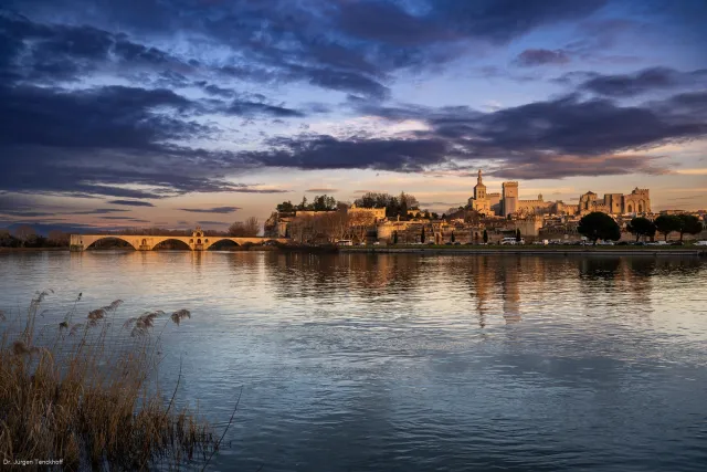 Avignon at sunset